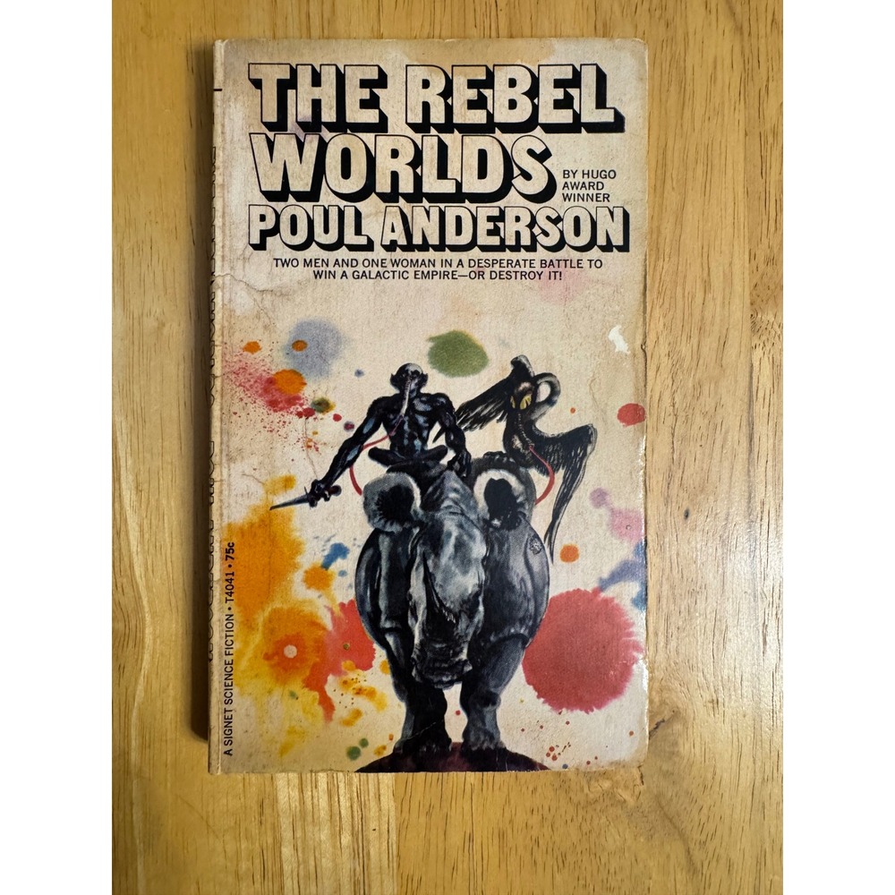 The Rebel Worlds Poul Anderson 1969 Signet Science Fiction‎ Paperback Book T4041